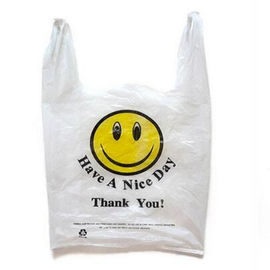 Gewohnheit biologisch abbaubare DruckEinkaufstaschen, abbaubare Plastiktaschen Winkels des Leistungshebels